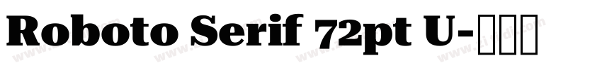 Roboto Serif 72pt U字体转换